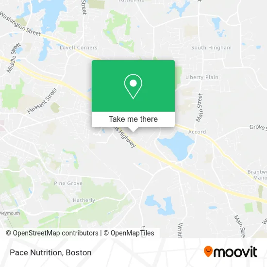 Pace Nutrition map