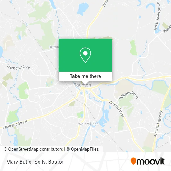 Mary Butler Sells map