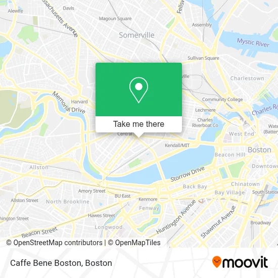 Caffe Bene Boston map