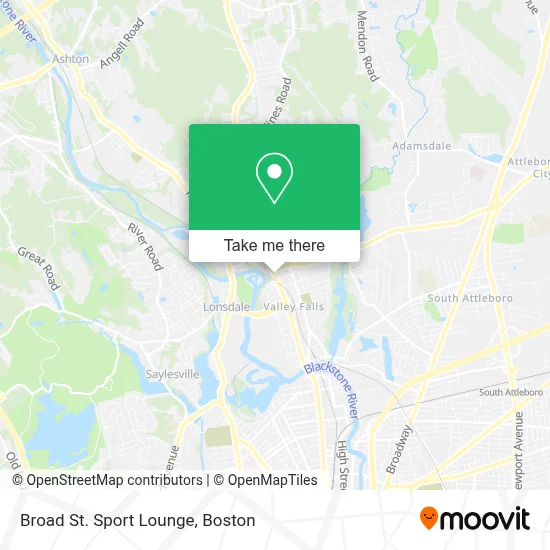 Broad St. Sport Lounge map