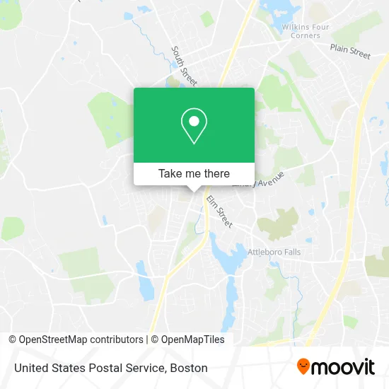 United States Postal Service map