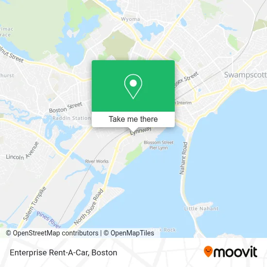 Enterprise Rent-A-Car map