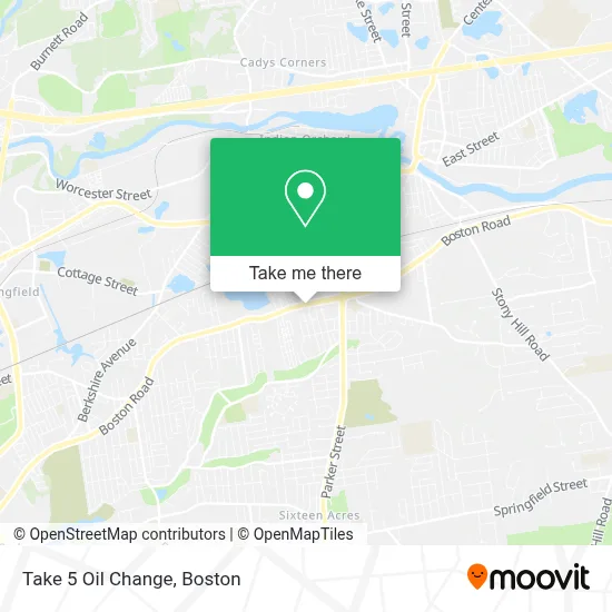 Take 5 Oil Change map