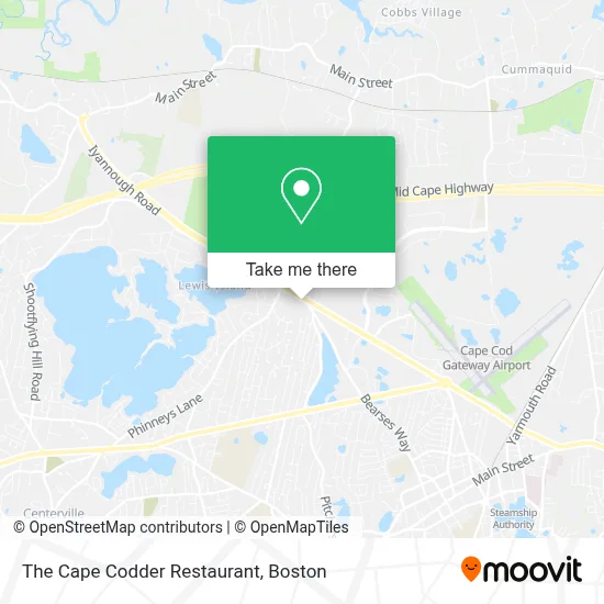 The Cape Codder Restaurant map