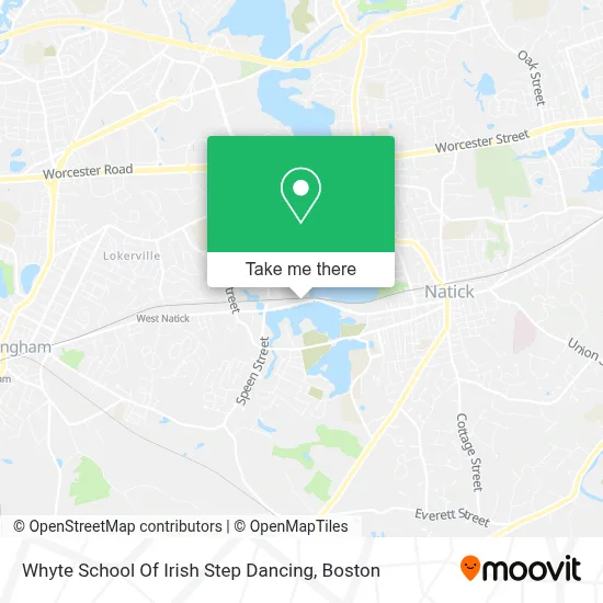 Whyte School Of Irish Step Dancing map