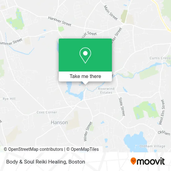 Body & Soul Reiki Healing map