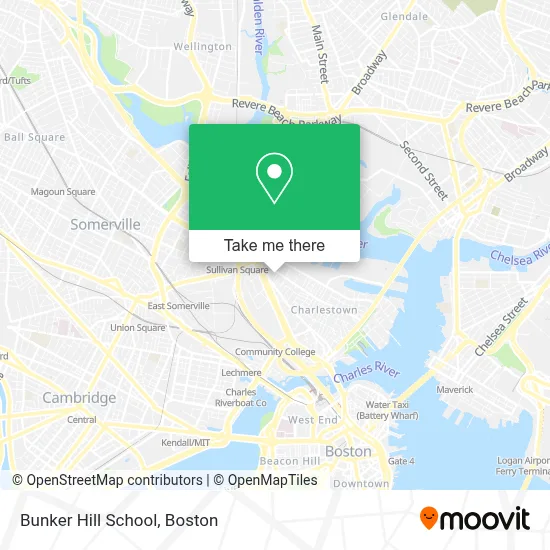 Bunker Hill School map
