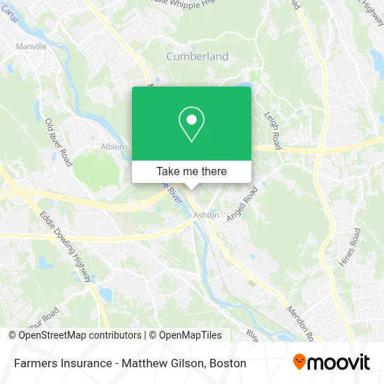 Farmers Insurance - Matthew Gilson map
