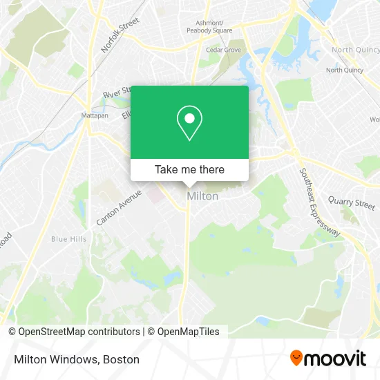 Milton Windows map
