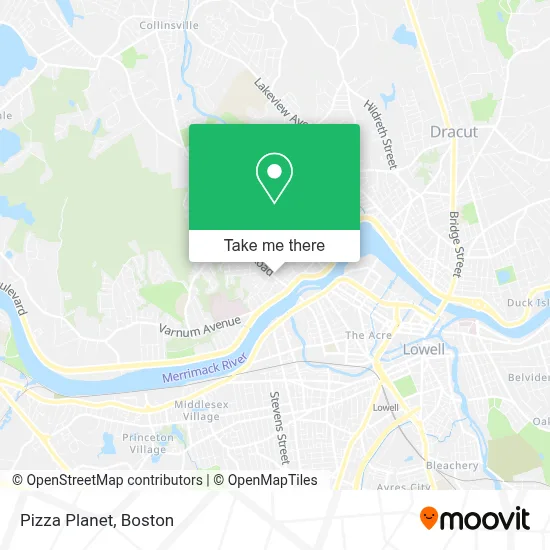 Pizza Planet map