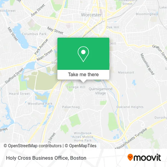 Holy Cross Business Office map