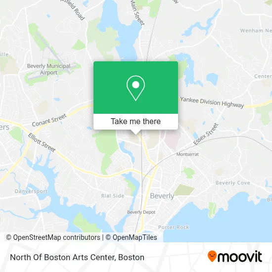 North Of Boston Arts Center map