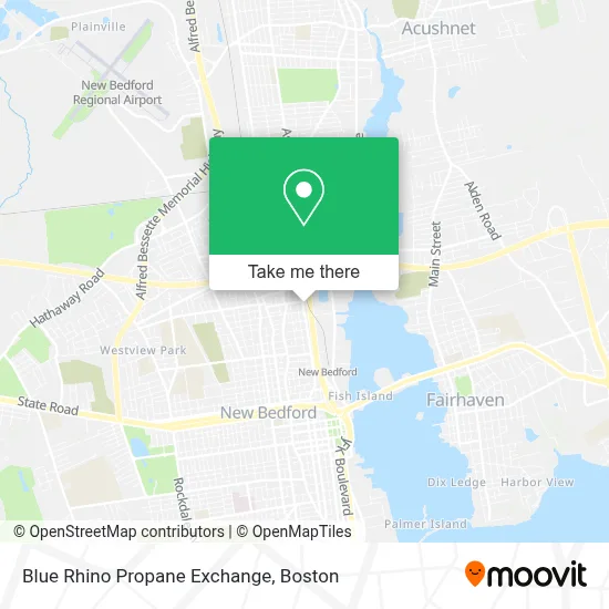 Blue Rhino Propane Exchange map