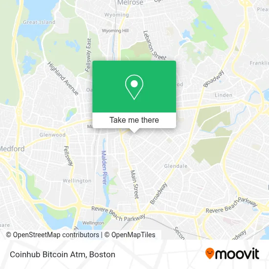 Coinhub Bitcoin Atm map