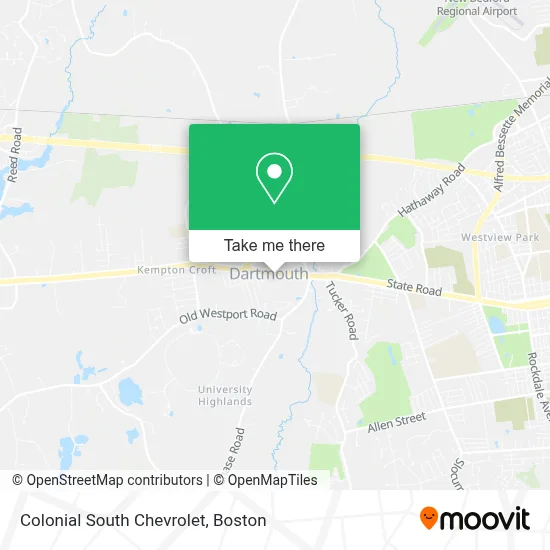 Colonial South Chevrolet map
