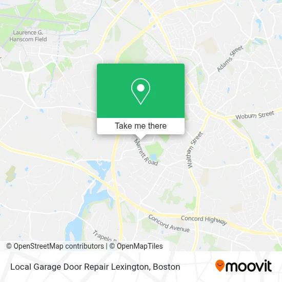 Local Garage Door Repair Lexington map
