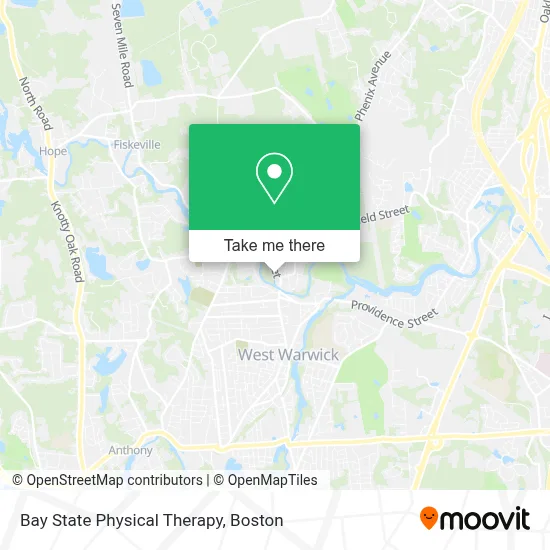 Bay State Physical Therapy map