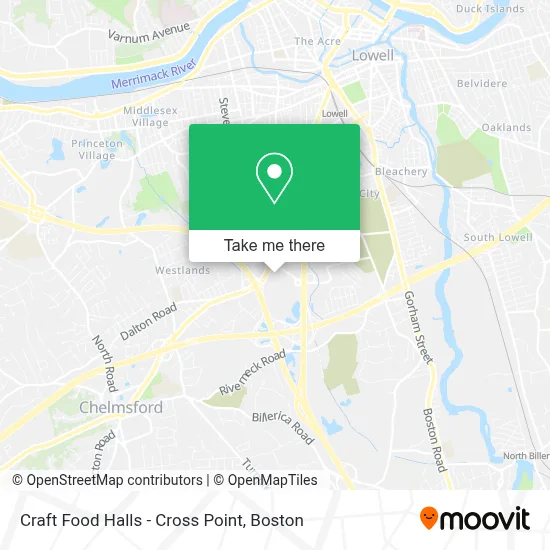 Craft Food Halls - Cross Point map