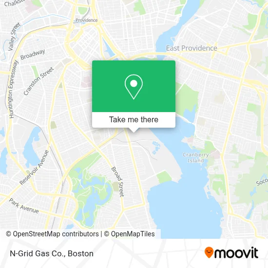 N-Grid Gas Co. map