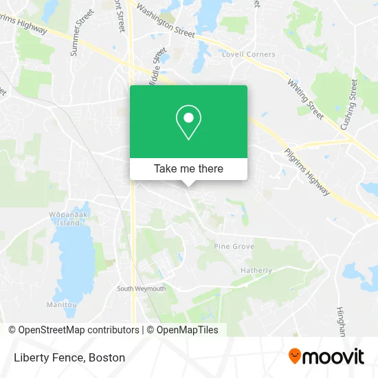 Liberty Fence map
