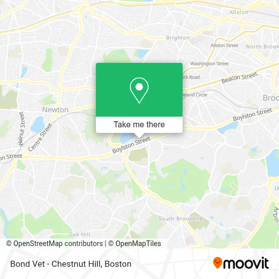 Bond Vet - Chestnut Hill map