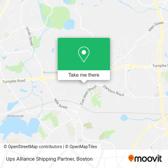 Ups Alliance Shipping Partner map
