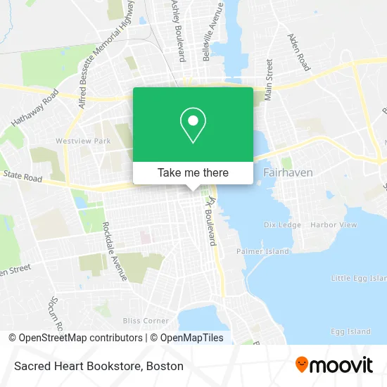 Sacred Heart Bookstore map
