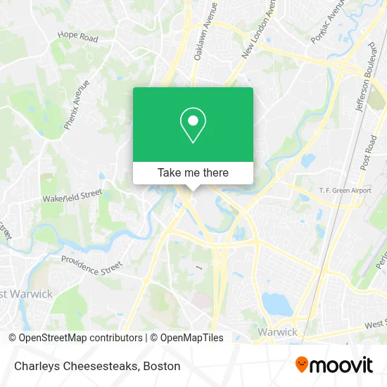 Charleys Cheesesteaks map