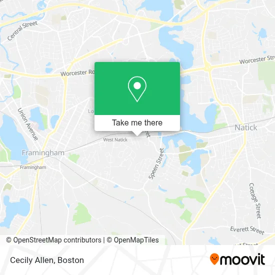 Cecily Allen map