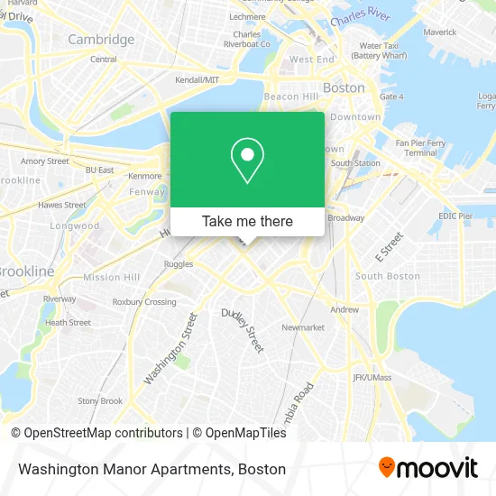 Washington Manor Apartments map