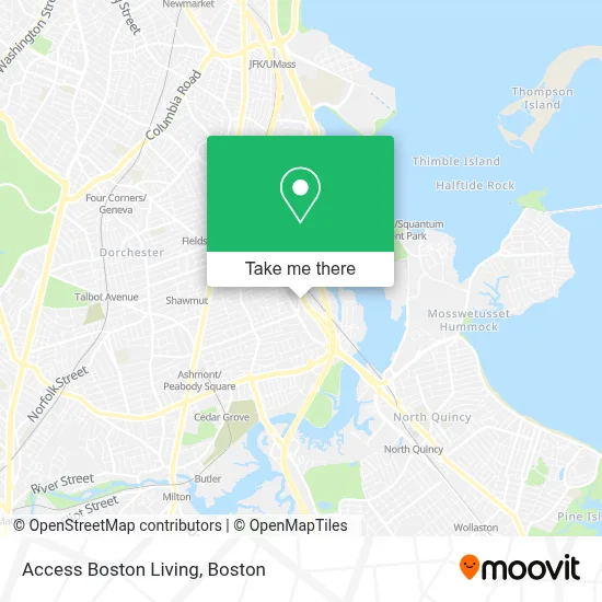 Access Boston Living map