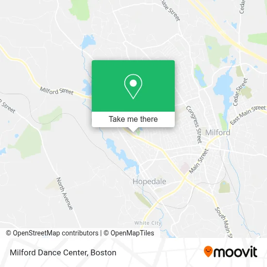 Milford Dance Center map