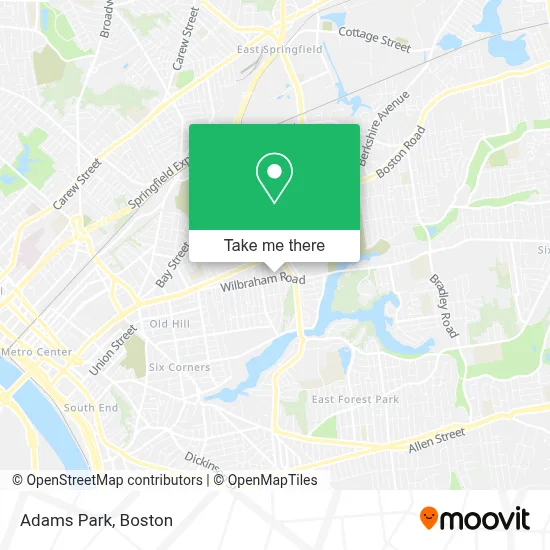 Adams Park map