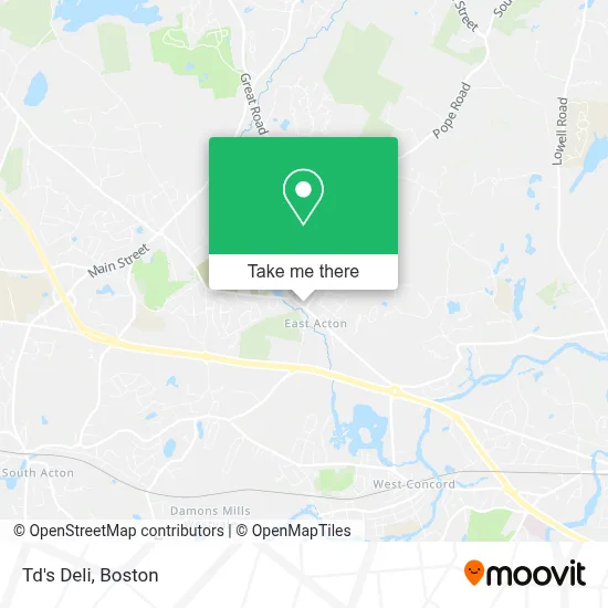 Td's Deli map