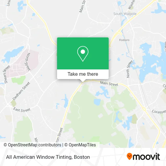 All American Window Tinting map