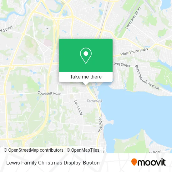 Lewis Family Christmas Display map