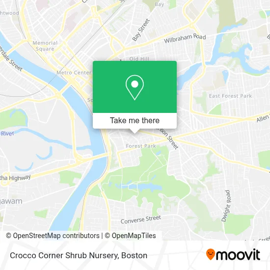 Crocco Corner Shrub Nursery map
