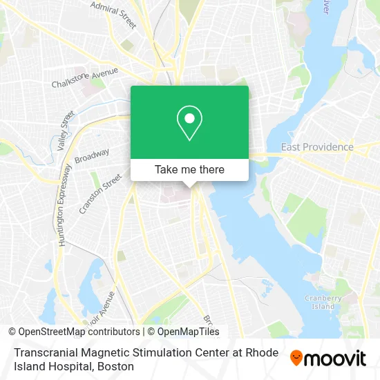 Transcranial Magnetic Stimulation Center at Rhode Island Hospital map
