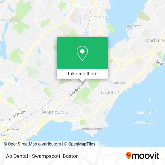 Ap Dental - Swampscott map