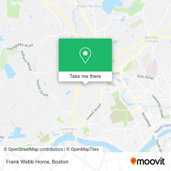 Frank Webb Home map