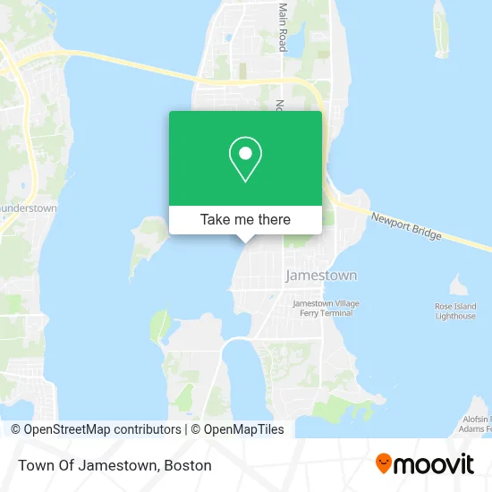 Town Of Jamestown map