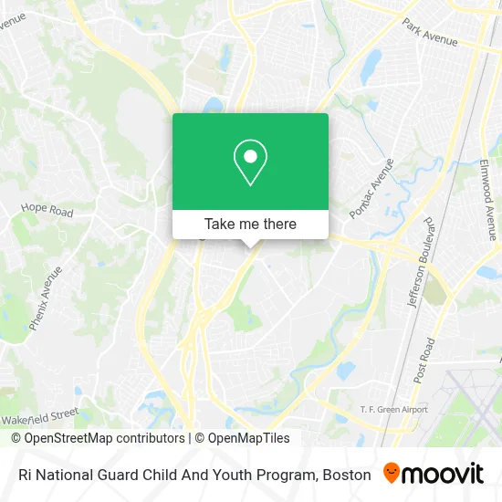 Ri National Guard Child And Youth Program map