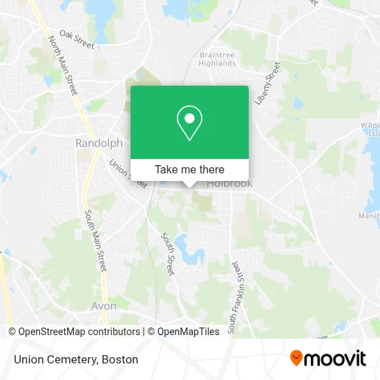 Union Cemetery map