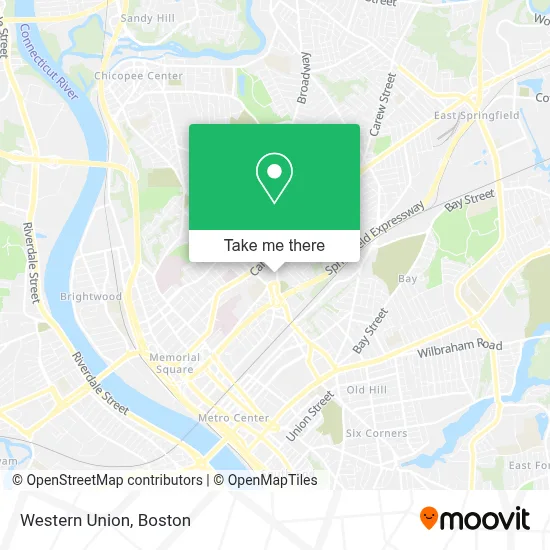 Western Union map