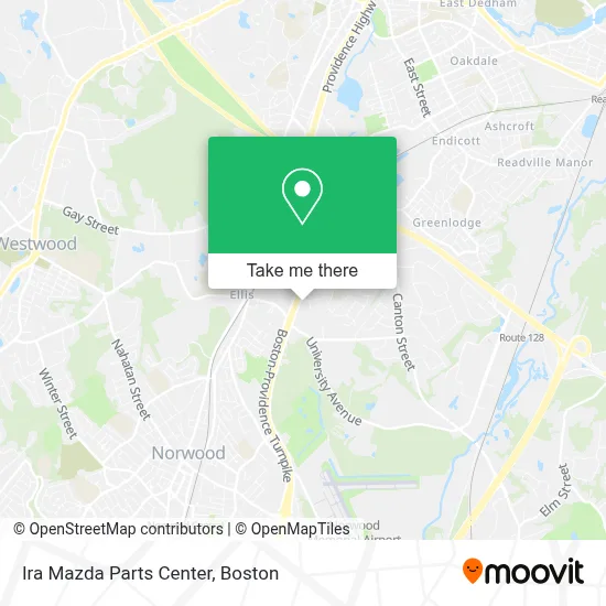 Ira Mazda Parts Center map