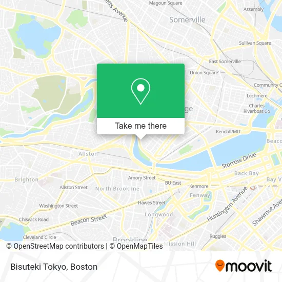 Bisuteki Tokyo map