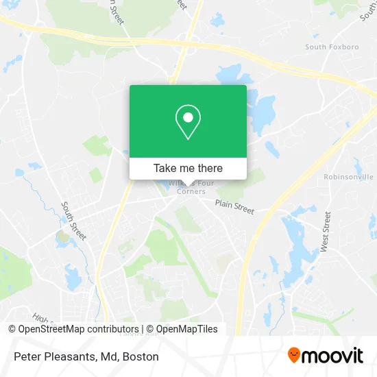 Peter Pleasants, Md map
