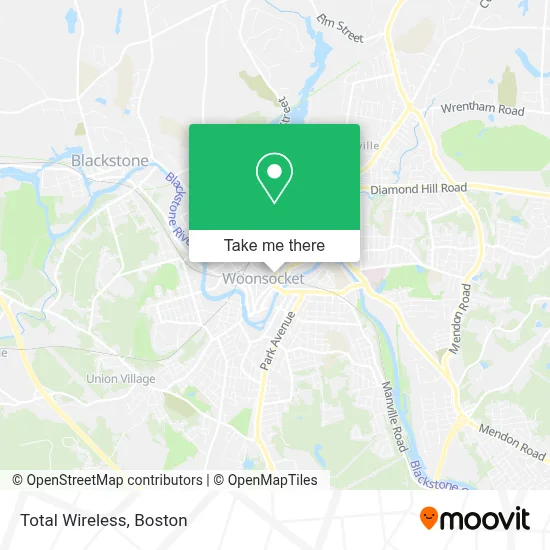Total Wireless map