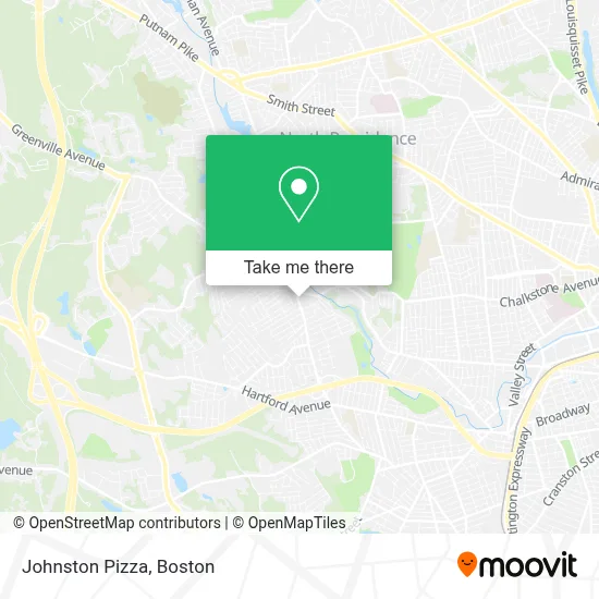Johnston Pizza map