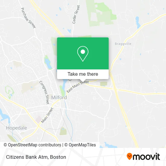 Citizens Bank Atm map